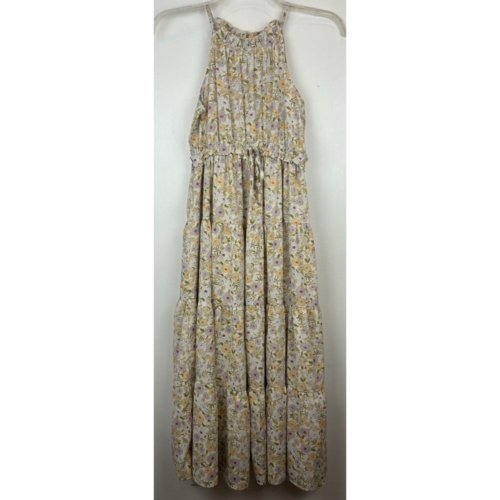 By The River Maxi Dress Womens S Floral Sleeveless Cottage Core Fairy Sundress